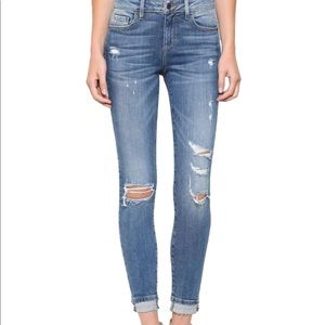 High Waisted Ripped Skinny Jeans